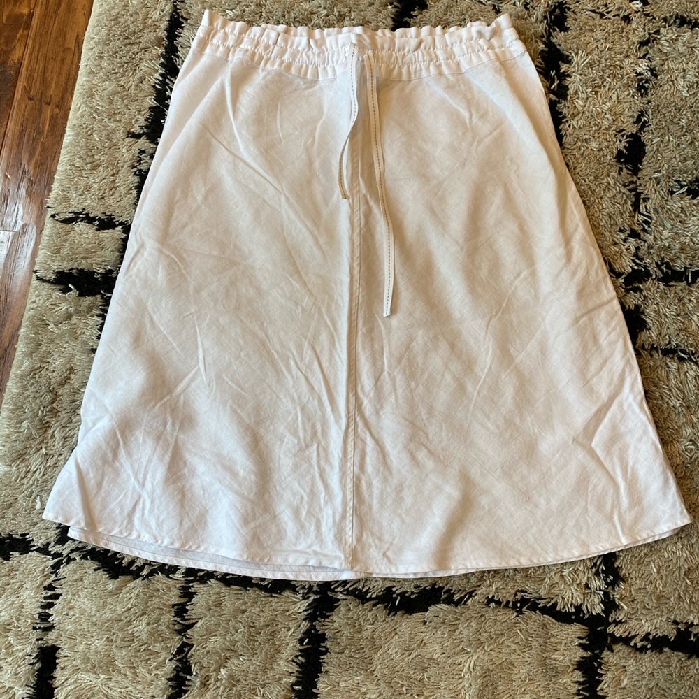 EUC white linen skirt from H&M size 8
